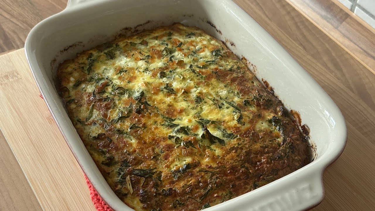 Gebackene Eier mit Hüttenkäse, auch zum Frühstück eine tolle Idee 🥚🧀