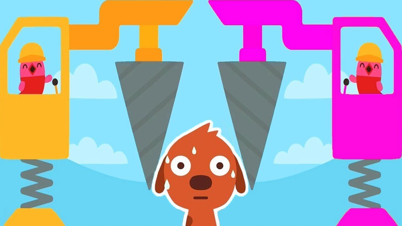 Sago Mini Trucks And Diggers Building By Sago Mini - Fun Sago Pet Color Home Educational Gameplay