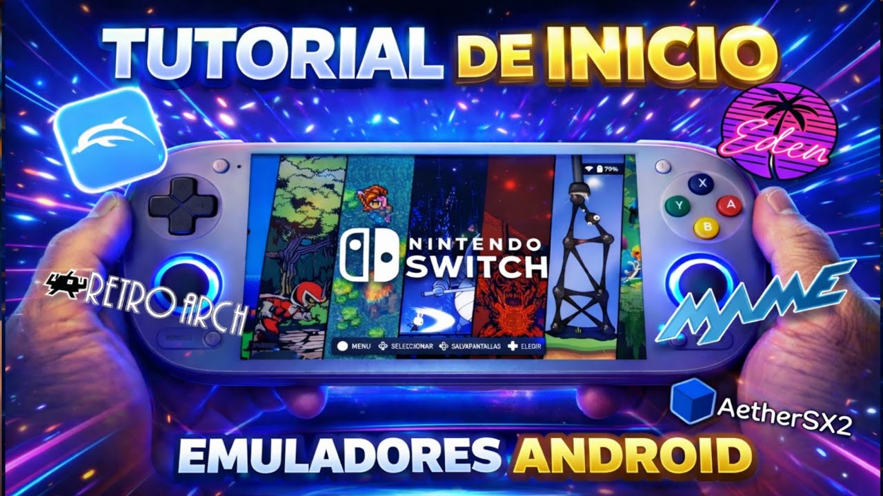 TUTORIAL EMULADORES ANDROID🔥Juega a TODO en tu MOVIL o CONSOLA 🎮 RETROARCH/PS1/PSP/PS2/PS3/SWITCH/PC