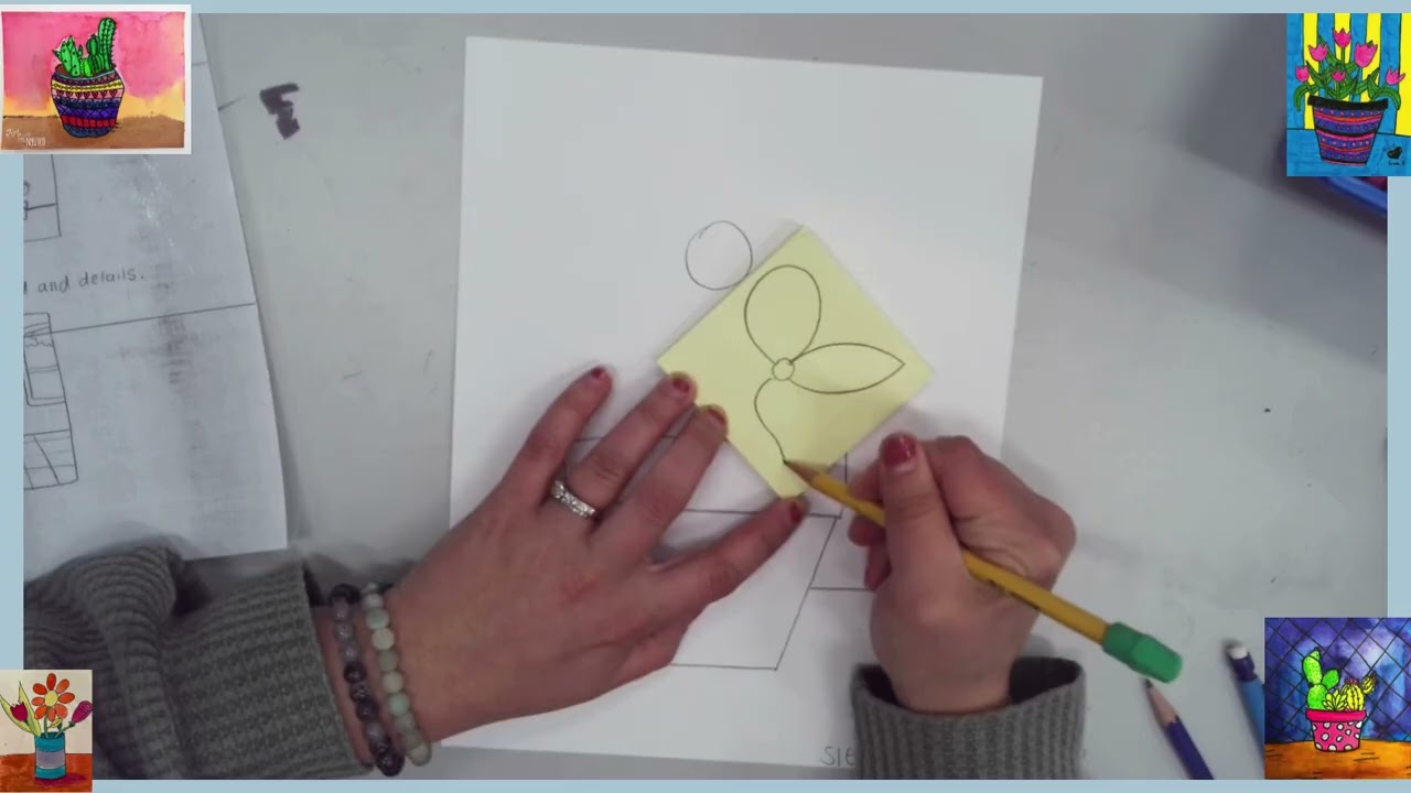 How to Draw a Potted Plant or Flower