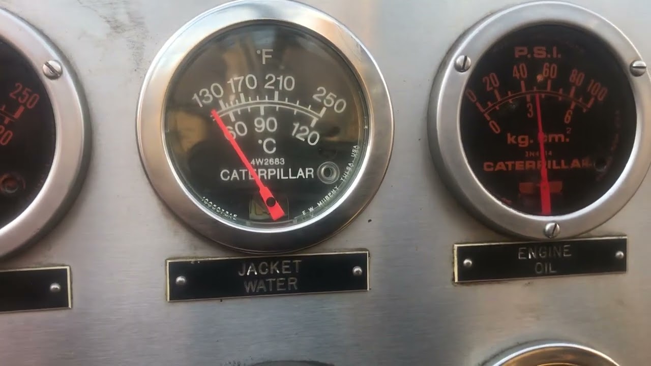 Caterpillar D398 Marine Propulsion with Cat 7251 RR Gears