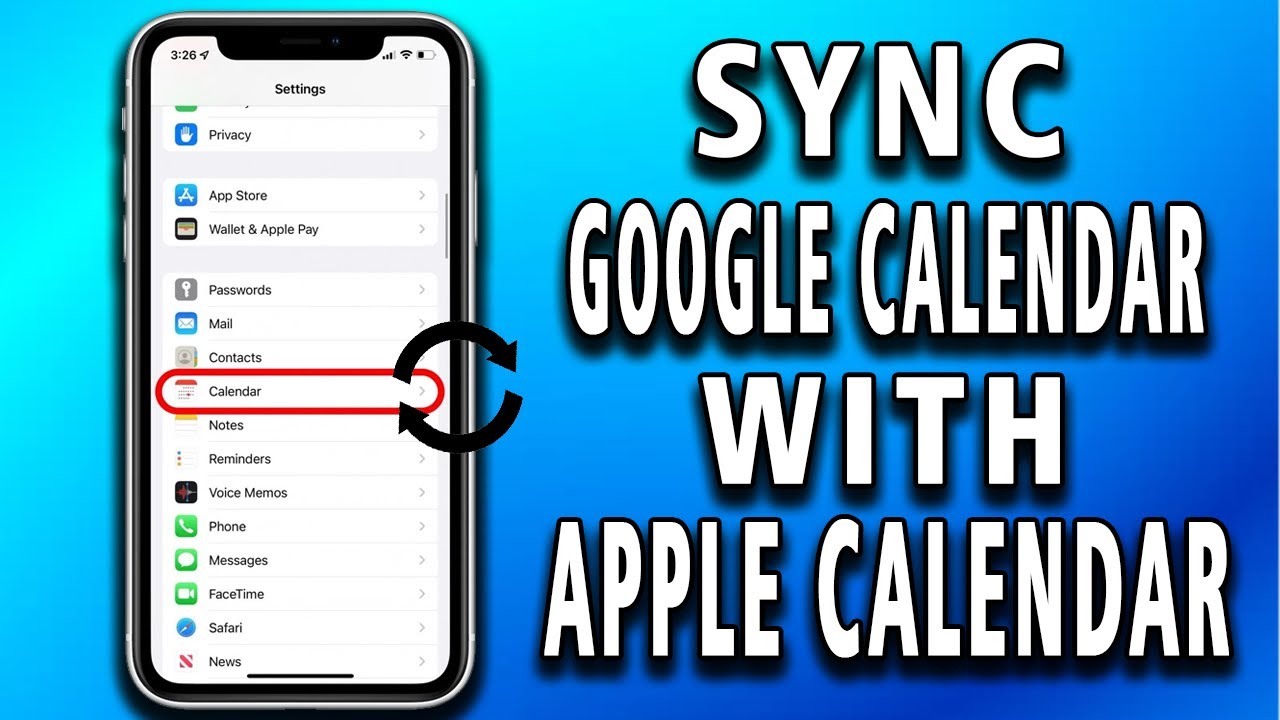 How to sync Google Calendar with Apple Calendar