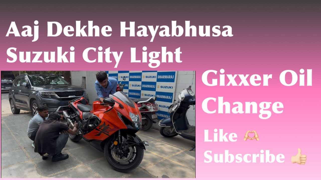 !! Aaj Gixxer Ka Finally Oil Change ❌ Hayabhusa !! NAWAZ VLOG 