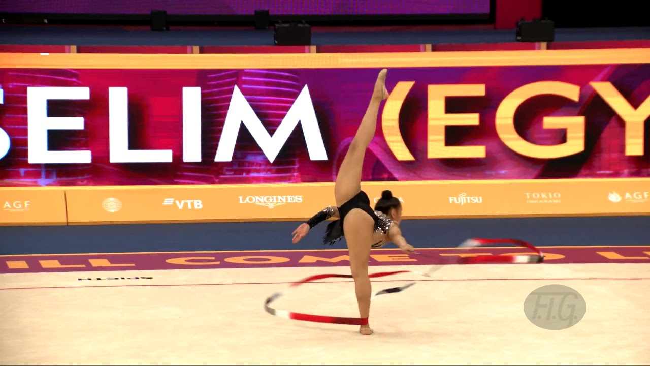 SELIM Mariam (EGY) - 2019 Rhythmic Worlds, Baku (AZE) - Qualifications Ribbon