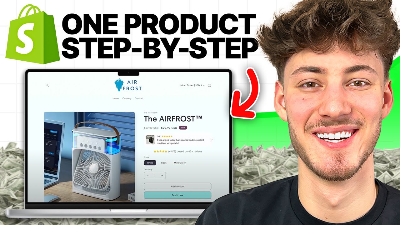 How To Create a ONE PRODUCT Shopify Store (Step-by-Step Tutorial)