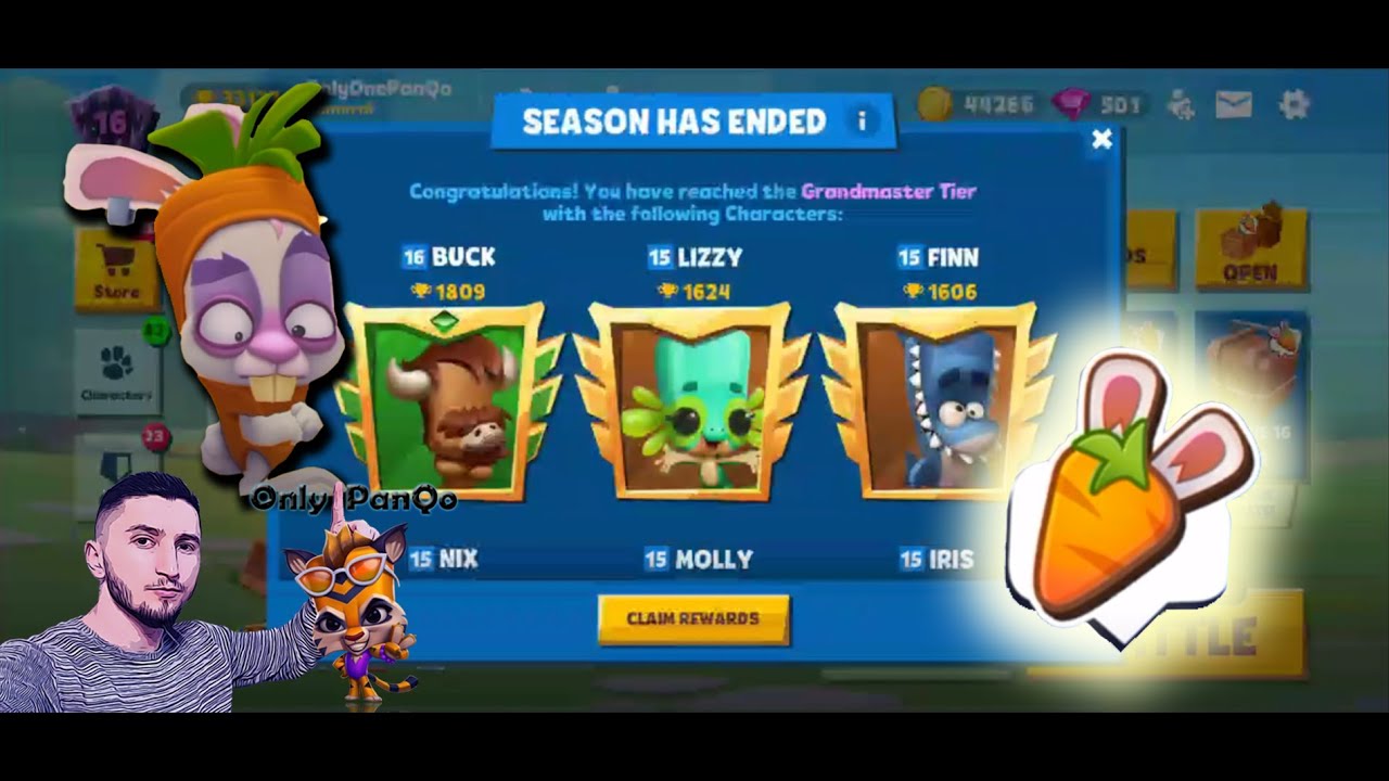 Zooba Season Has Ended || 3 Wild Carrot Skippy + 2 Robot Squad Team High Level