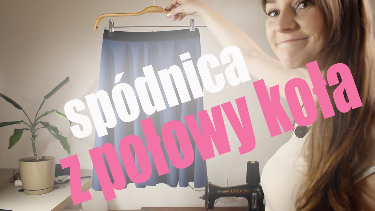 Jak uszyć SPÓDNICĘ z połowy koła? Szycie spódnicy półkloszowej → KONKURS, rozdanie