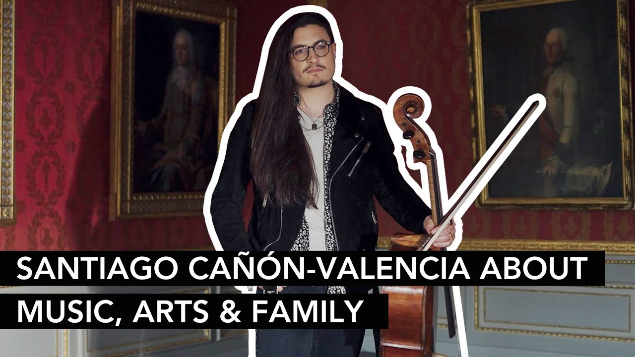 Cellist SANTIAGO CAÑÓN-VALENCIA met THOMASTIK-INFELD at the Albertina museum in Vienna