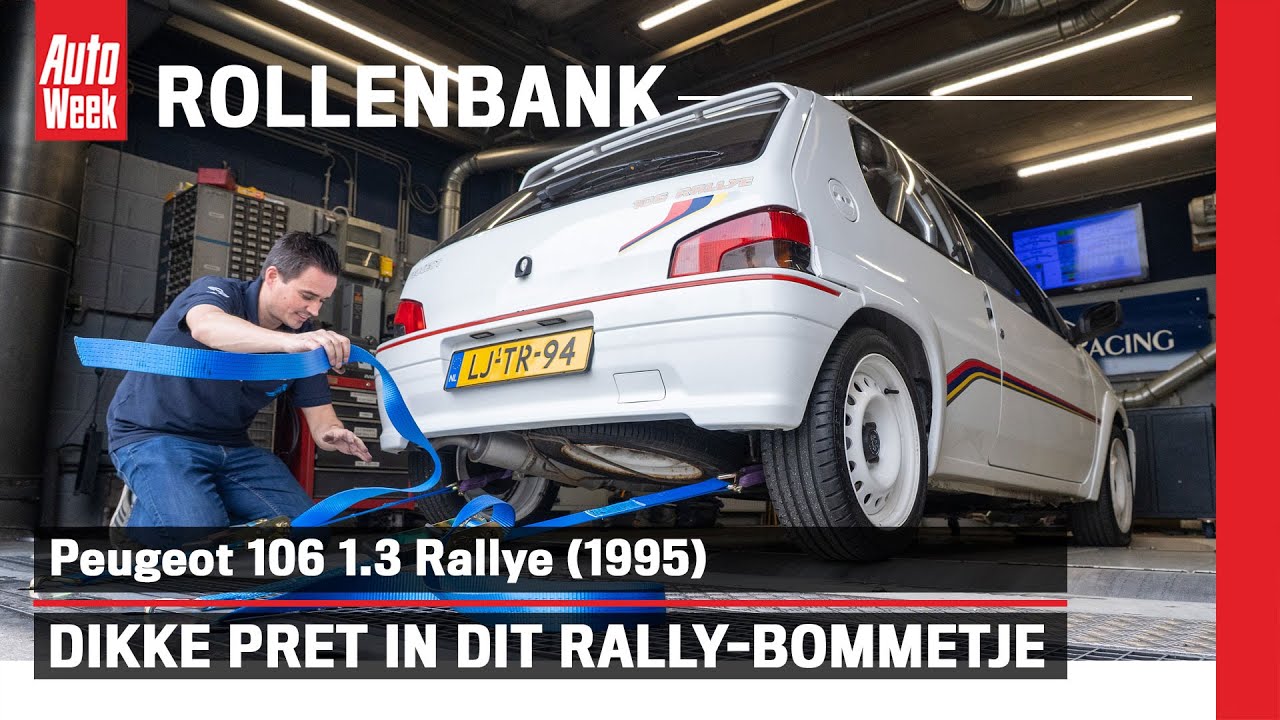 Peugeot 106 1.3 Rallye (1995) - Op de rollenbank