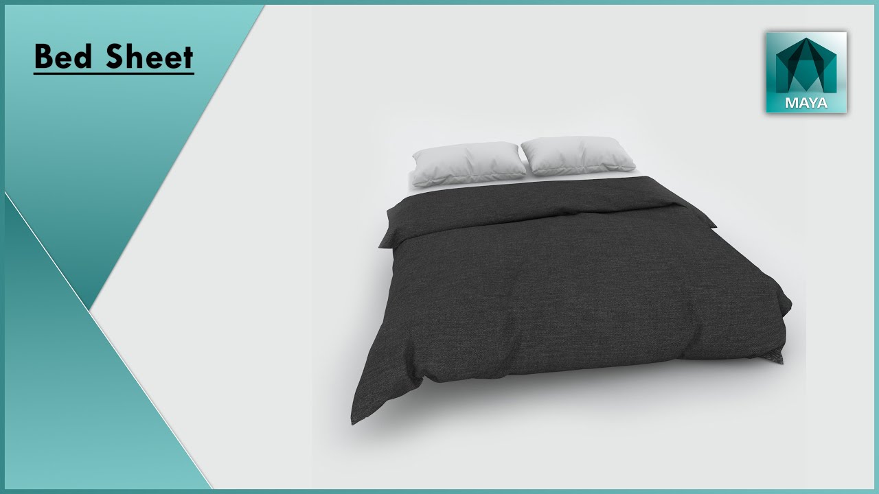 #Maya Modeling# How to make bedsheet & pillow