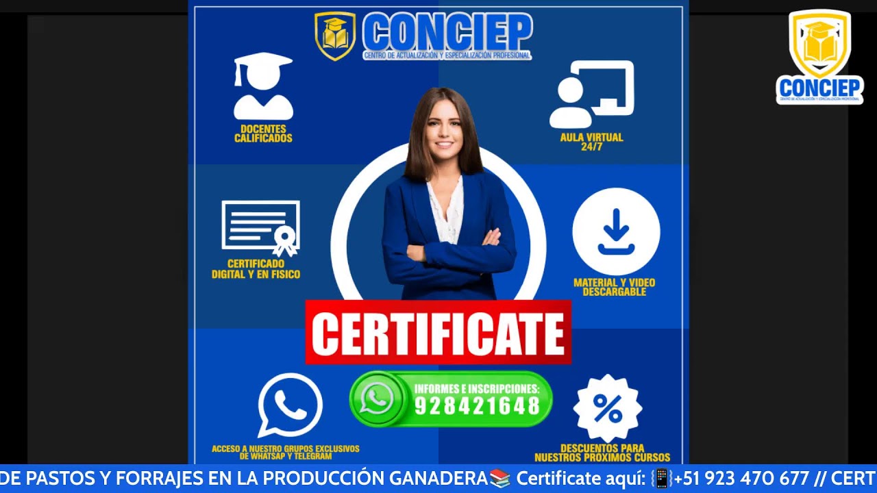 📚𝗖𝗨𝗥𝗦𝗢 :MANEJO Y PRODUCCIÓN DE PASTOS Y FORRAJES EN LA PRODUCCIÓN GANADERA📚