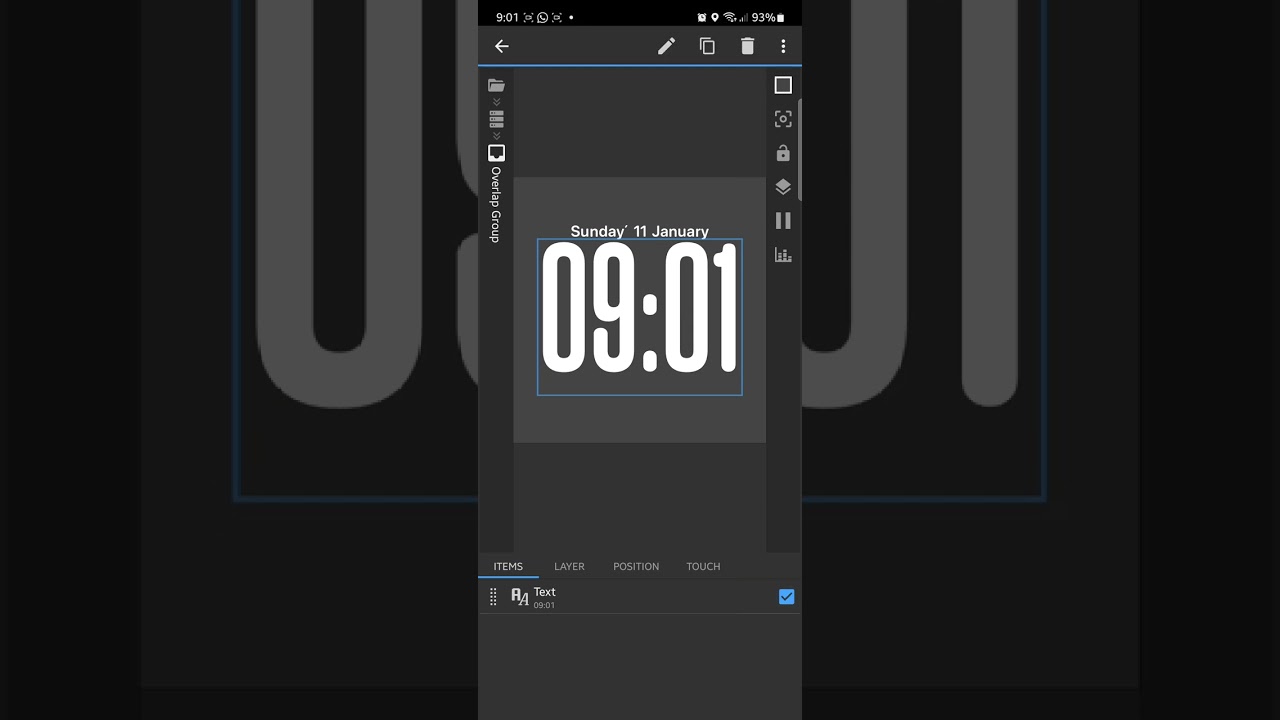 فيديو شرح ازاى تعمل ساعة شفافة كأنها زى الزجاج على تطبيق KWGT 