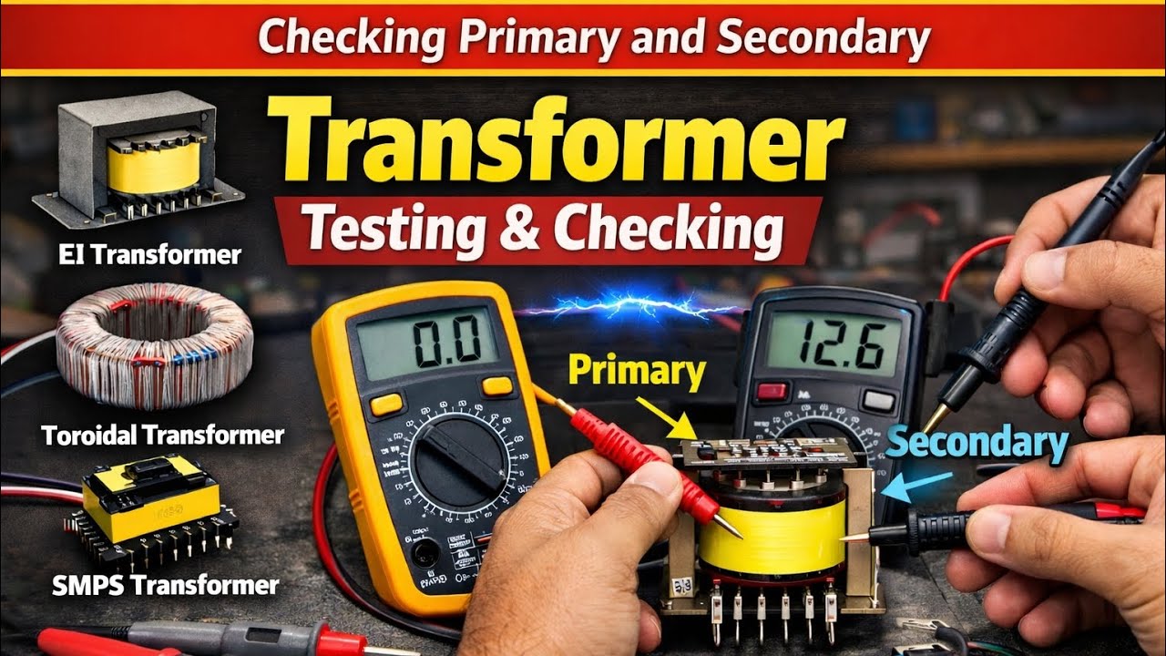 Transformer Testing & Checking Practical | Primary & Secondary Kaise Check Kare | ITI Electronics