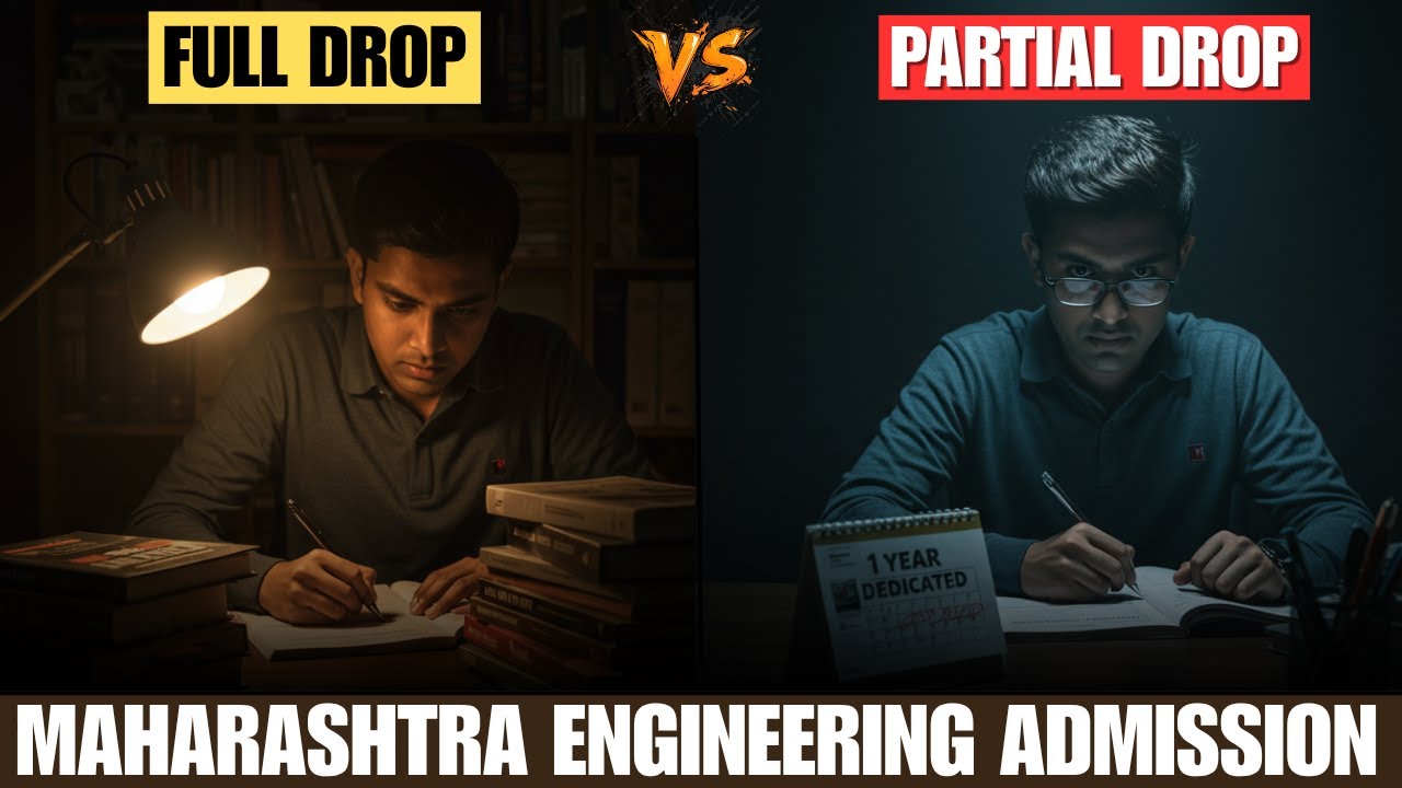 Full Drop vs Partial Drop for MHT-CET 2025? The SAFEST Plan for a Top College! Low MHT-CET Score?