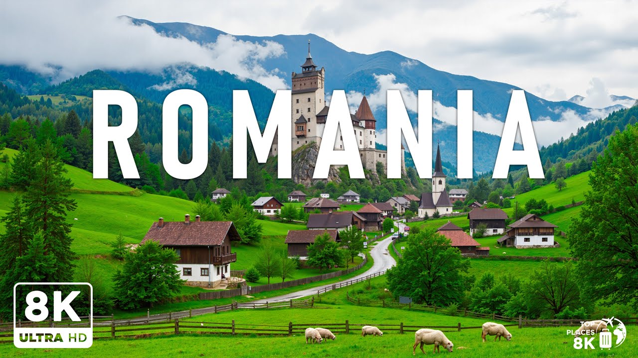 Romania Spring 8K 🇷🇴 | Carpathian Mountains, Medieval Villages & Lush Green Landscapes