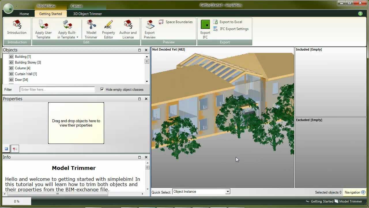 Getting Started with simplebim (2/4) - Model Trimmer