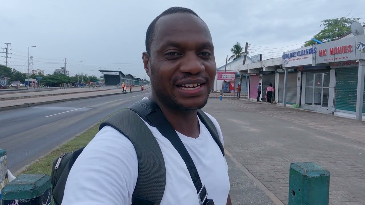 The view of kinondoni streets in Dar es salaam Tanzania