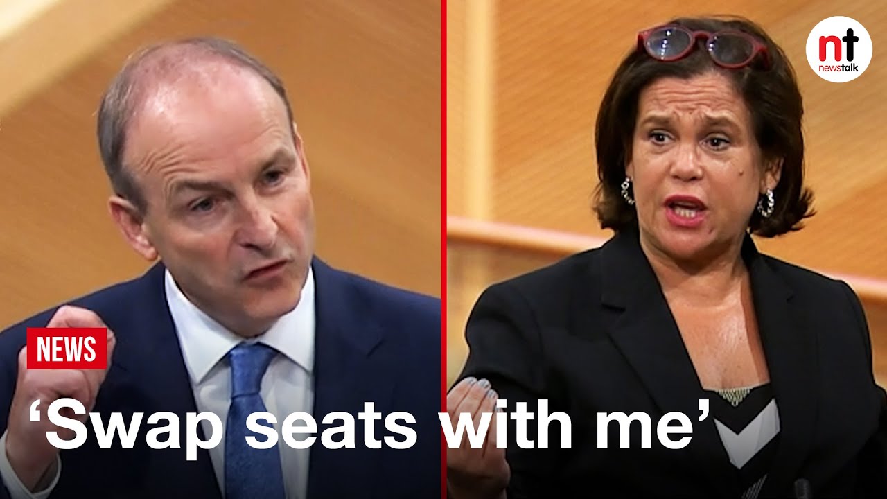 'If you want to swap seats with me, I'm more than happy to do that.'  McDonald challenges Taoiseach