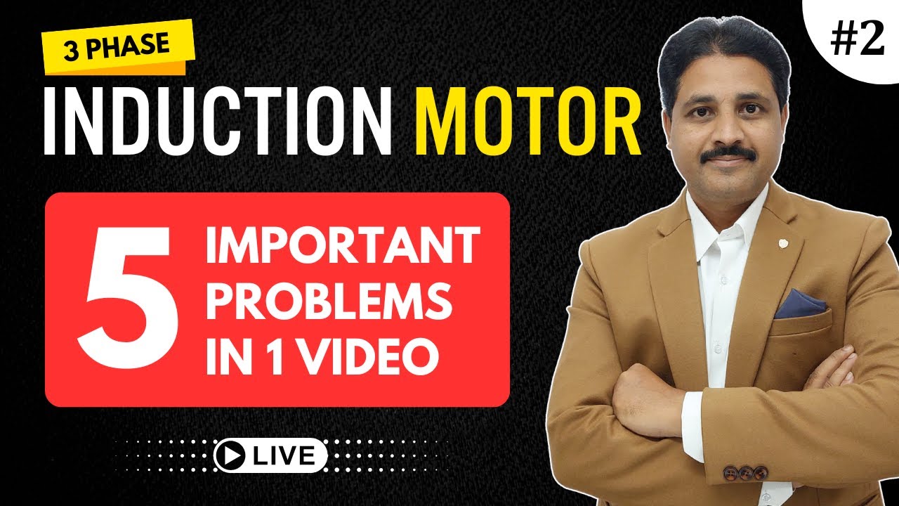 THREE PHASE INDUCTION MOTOR 5 SOLVED PROBLEMS (PART 2) IN ELECTRICAL ENGINEERING