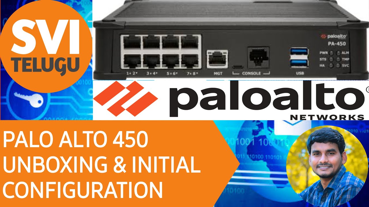 Palo Alto 450 Unboxing and initial configuration| SVI Telugu | 2022