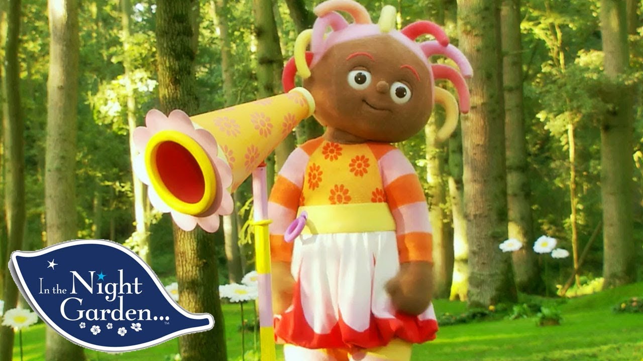 Drømmehagen pa norsk | Upsy Daisy spiller med et horn | In the Night Garden Norwegian
