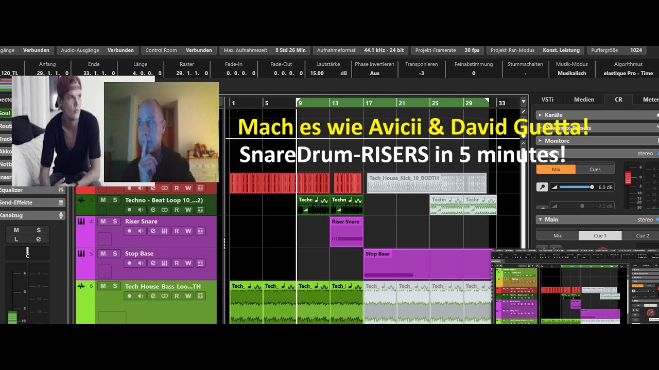 Drum RISERS --- Klinge wie Avicii und David Guetta! (Cubase)