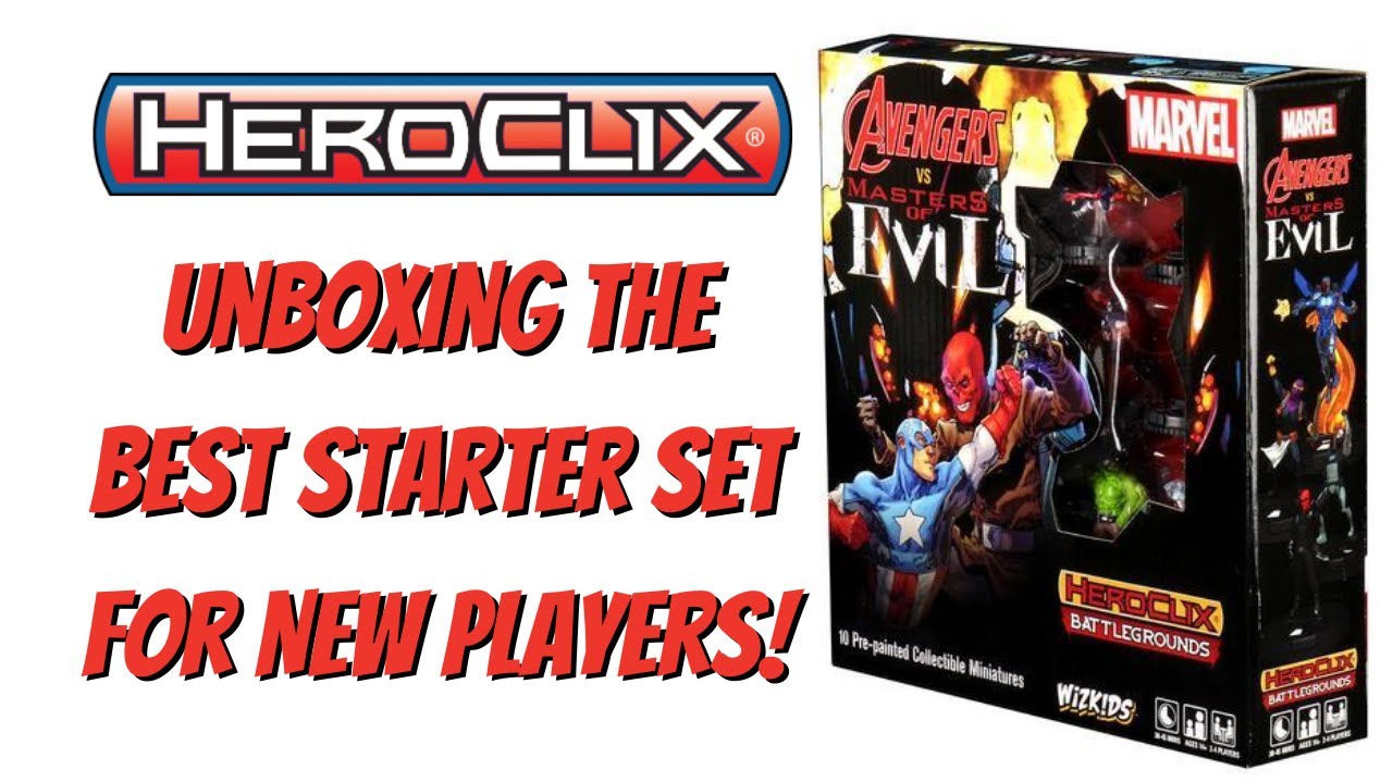 Heroclix Unboxing: Avengers vs Masters of Evil Starter Set, The Best Starter Set for new players!