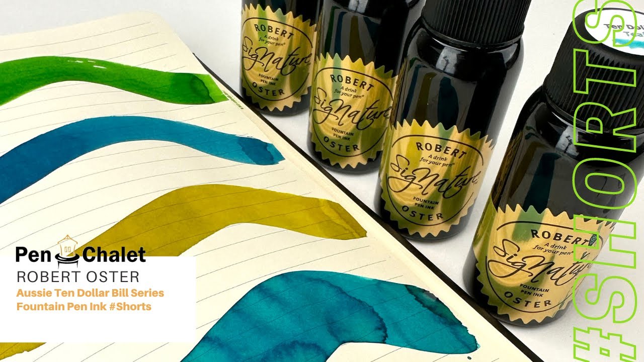 Robert Oster Aussie Ten Dollar Bill Series Fountain Pen Ink #Shorts