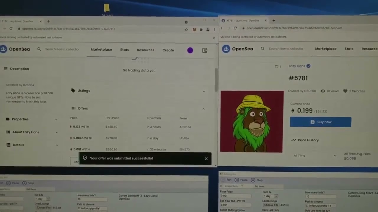 Sniper Bot Opensea - Fast & Multithread & Multi-wallet!