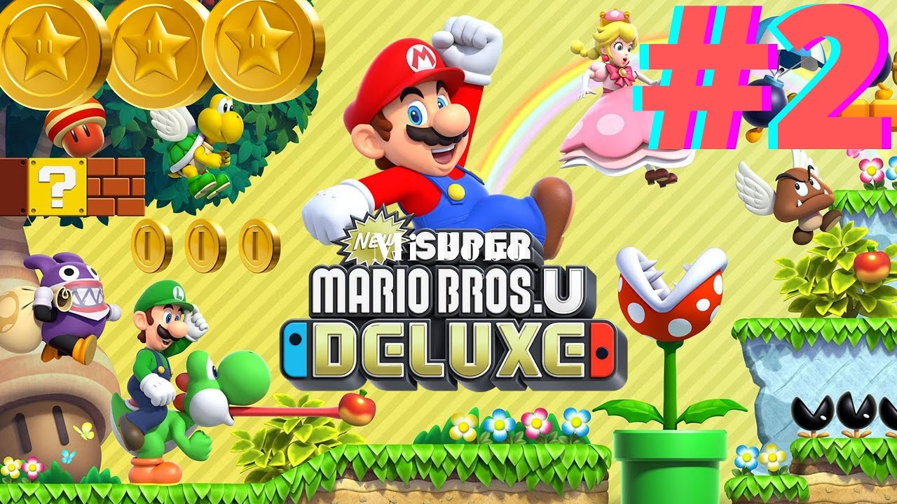 Todas Las Monedas Estrella - New Super Mario Bros U Deluxe - Mundo #2 - Dunas Pasteleras