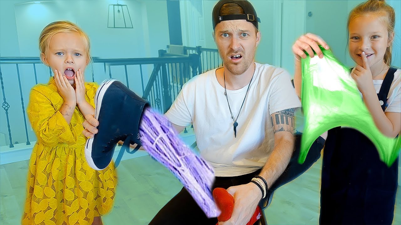 Sisters Get SLIME REVENGE on Dad!🤫 Hidden Camera SLIME Prank