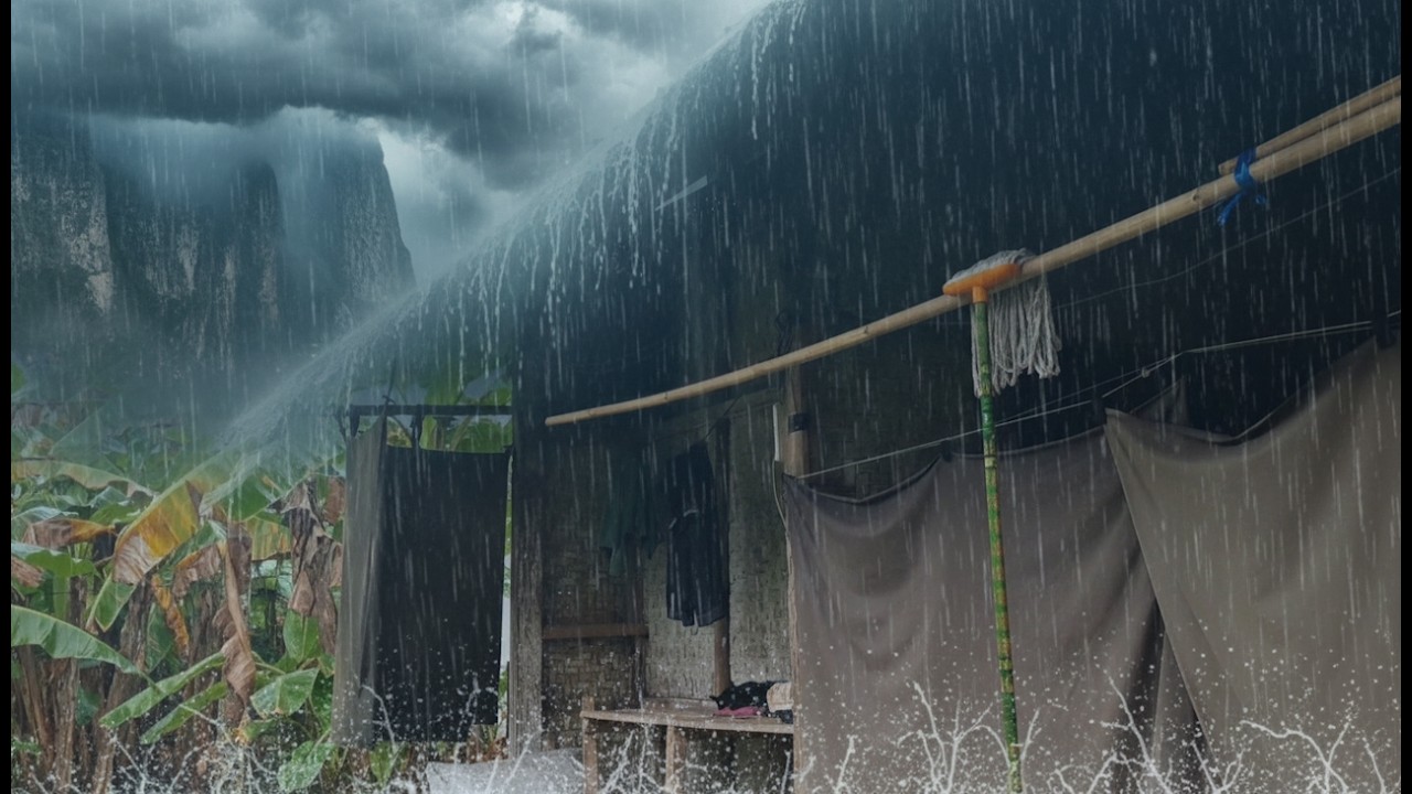 Quiet Rural Rain 3 Hours | Deep Focus & Better Sleep