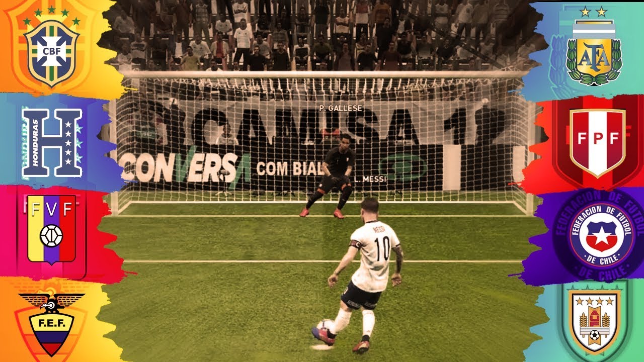 COPA AMÉRICA DE PÊNALTIS CHEGA NAS QUARTAS DE FINAL, MESSI ARREGOU? PES2019