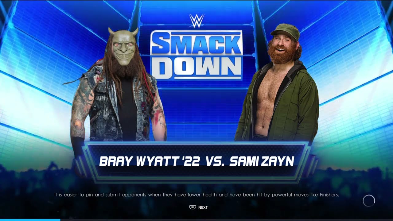 BRAY WYATT vs SAMI ZAYN, WHITE RABBIT, WWE2K22