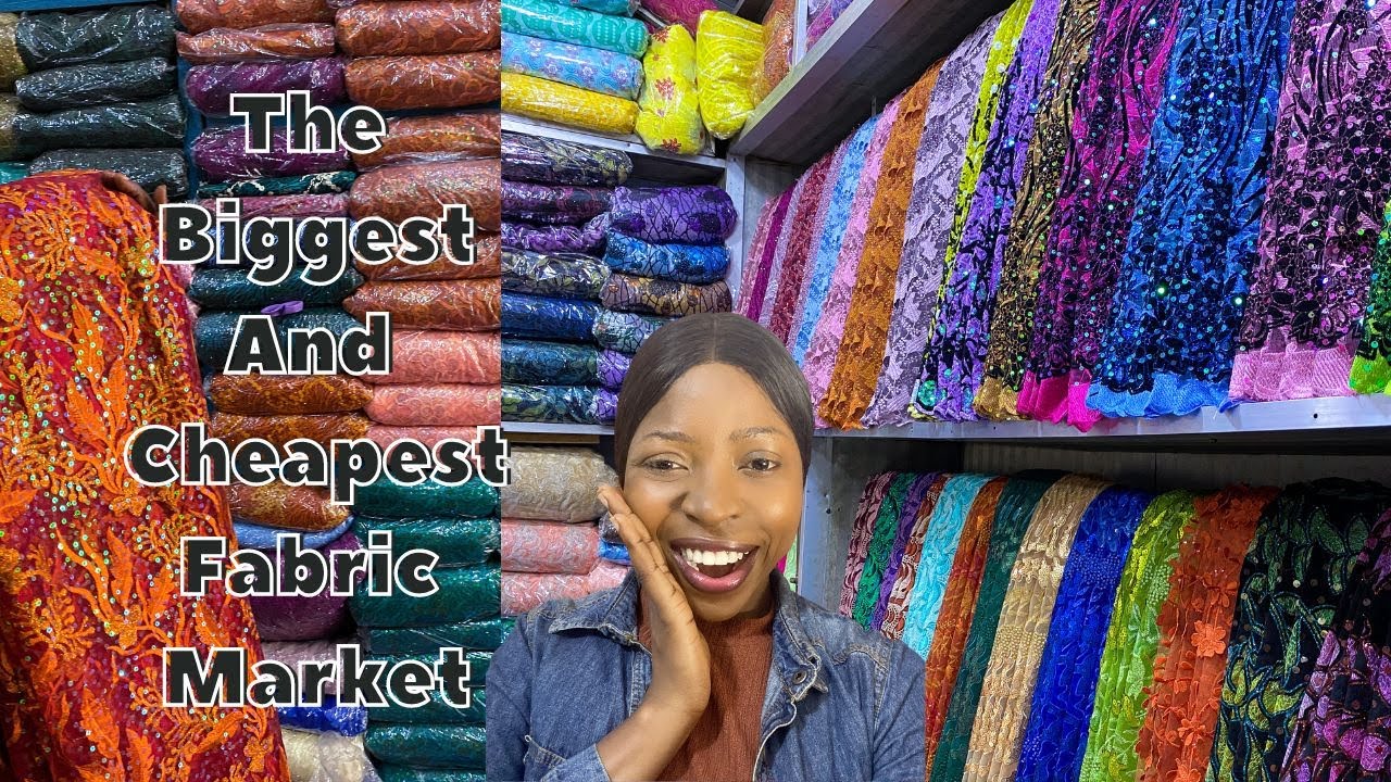 MARKET VLOG| THE BIGGEST FABRIC MARKET IN NIGERIA| LACE| GELE| ANKARA| ATIKU| SENATOR MATERIAL| ETC