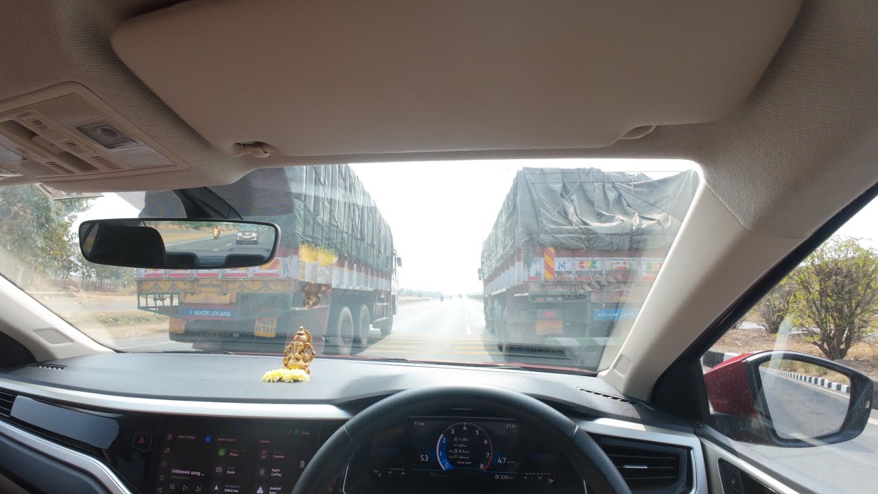 Volkswagen Virtus 4K POV Drive | NH48 Hubli to Bangalore | Sunny Highway ASMR 