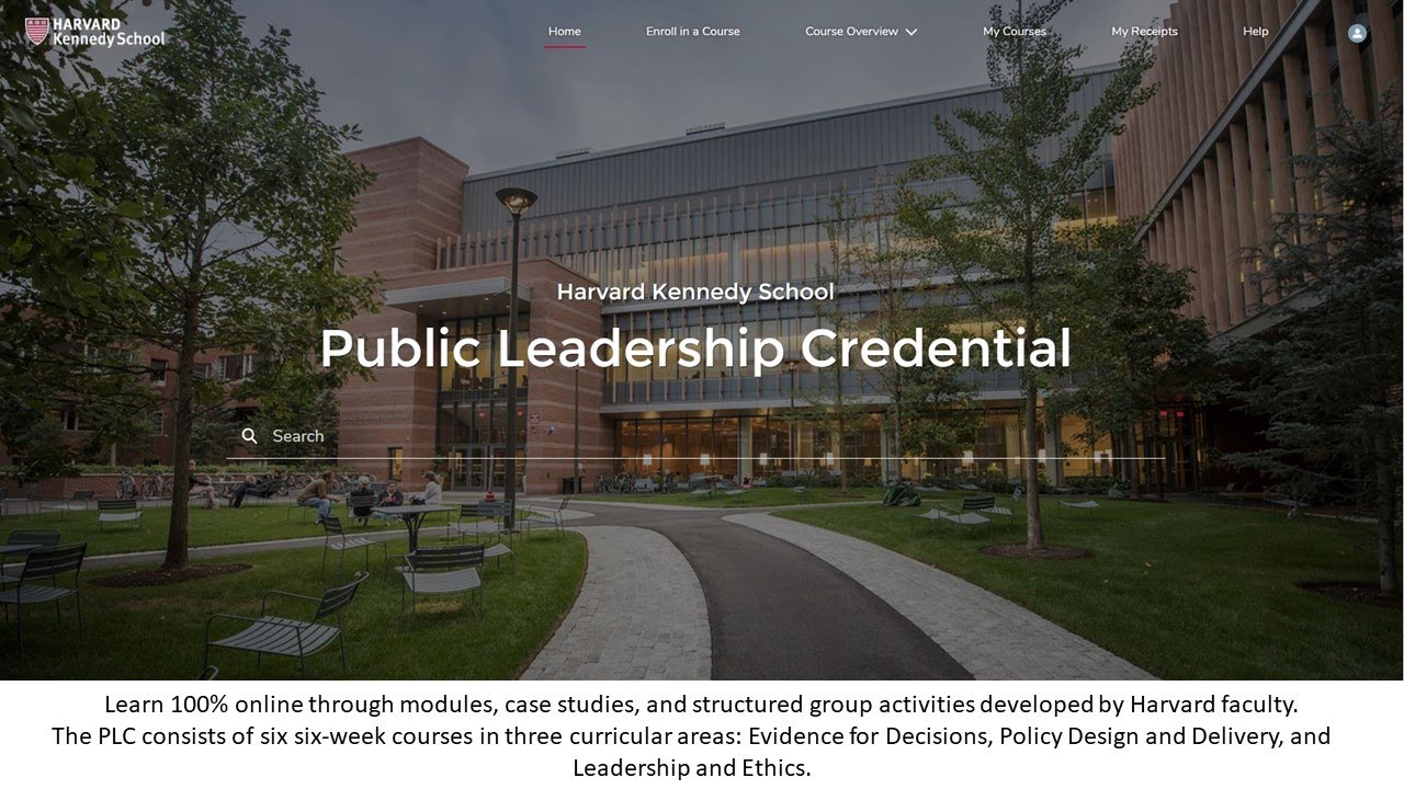 Harvard Kennedy School Public Leadership Credential