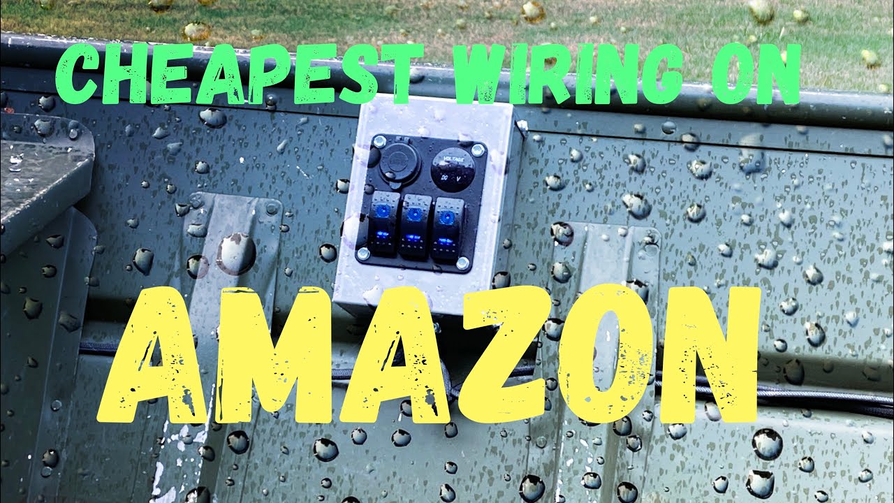 Custom wiring a flat bottom aluminum boat with the cheapest kit from Amazon