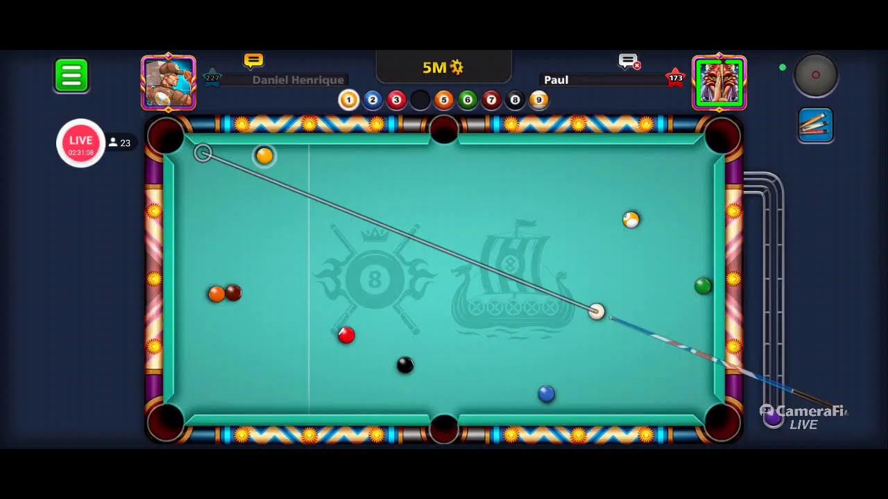 IRANILDO 8 BALL POOL AO VIVO