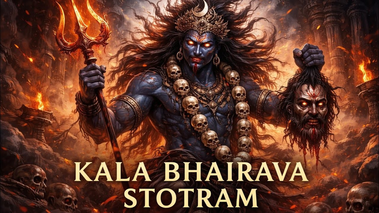 🖤  Kala Bhairava 🖤 Fierce Protector | Chant & Remove Fear 🔱Om Bhairavaya Namah 🙏
