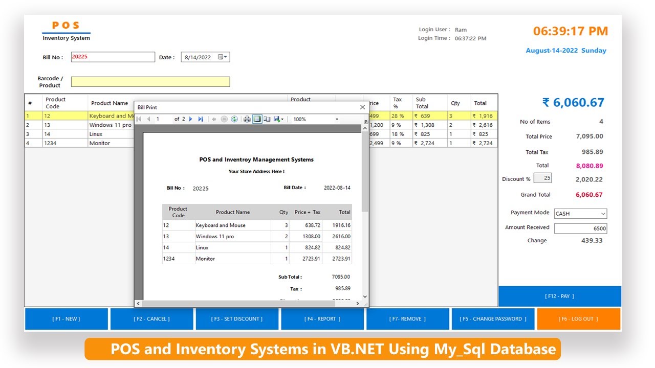 POS and Inventory Management System in VB.NET and MySql database | VB.NET Tutorial