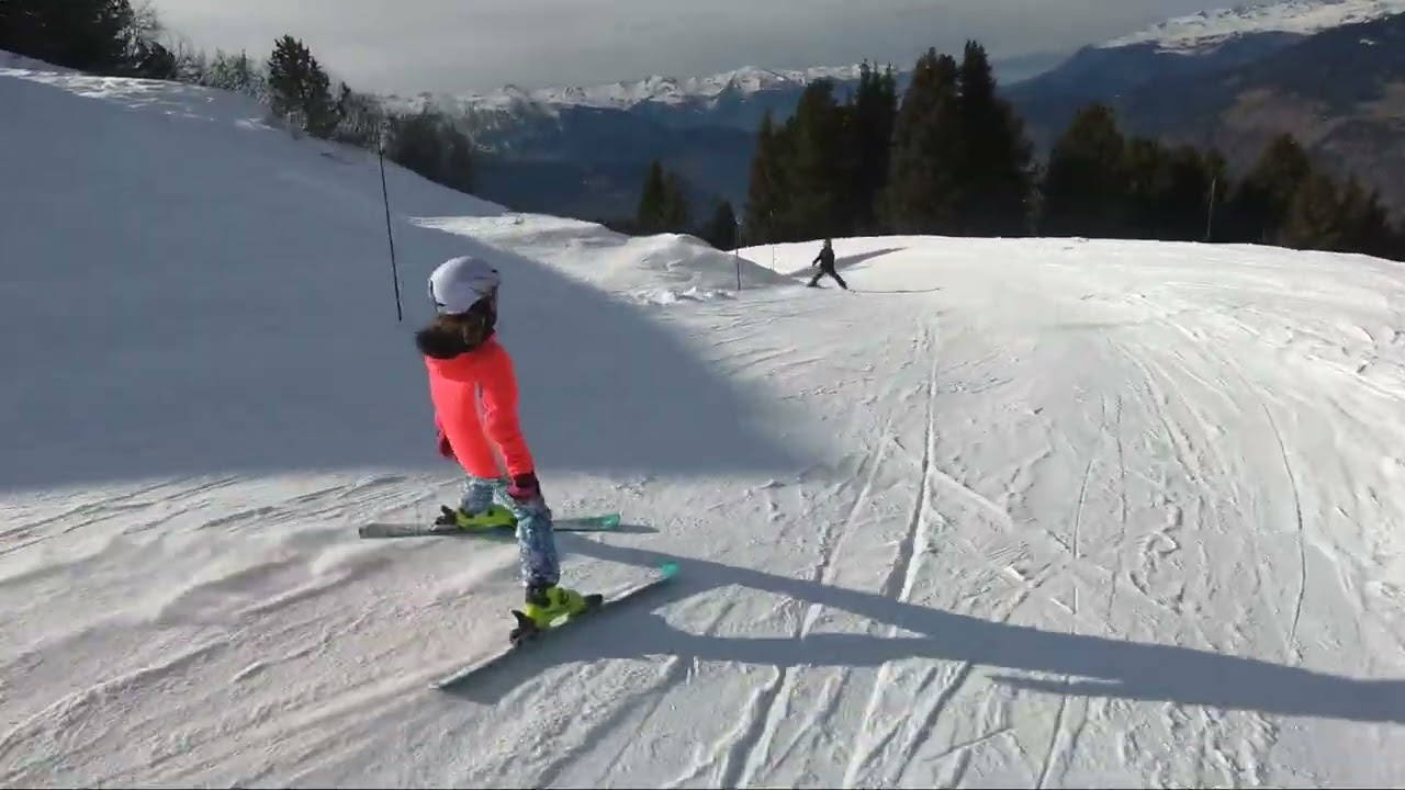Top to Mid Station, La Tania, Courcheval. 28th Feb 2023.