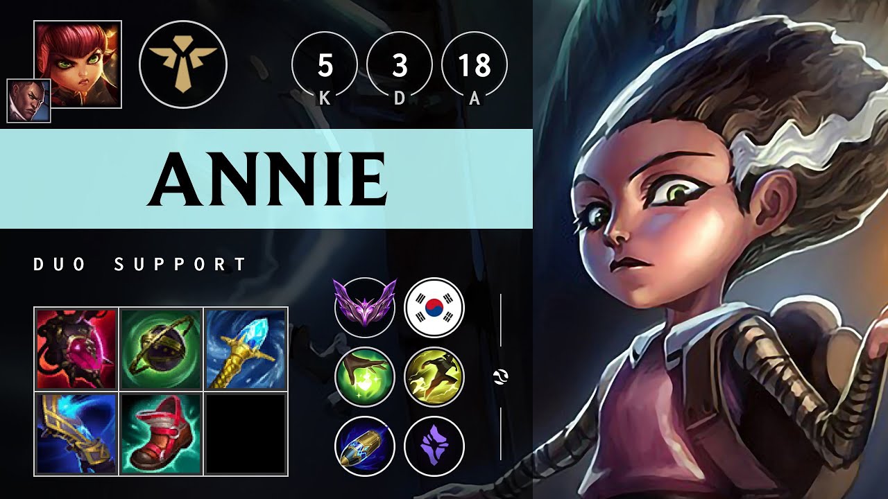 Annie Support vs Zilean - KR Master Patch 25.13