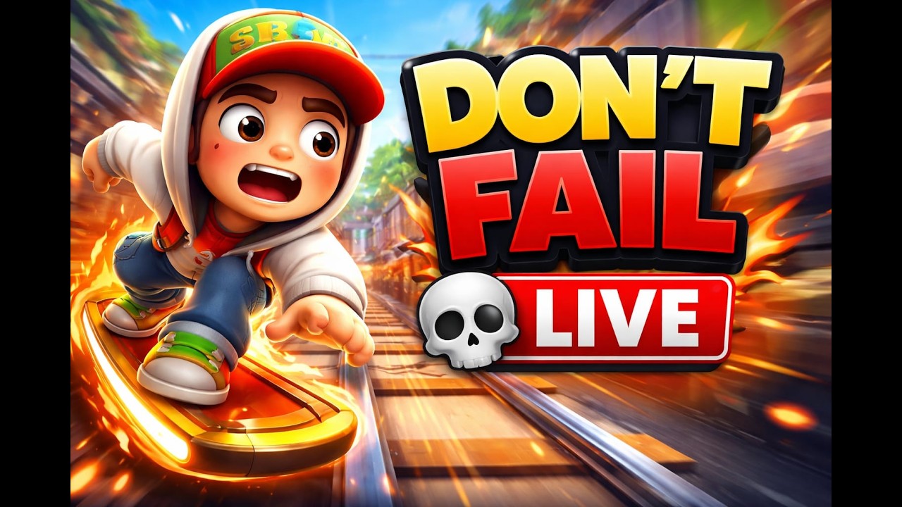 🚄 1 MISTAKE = GAME OVER 💀 LIVE