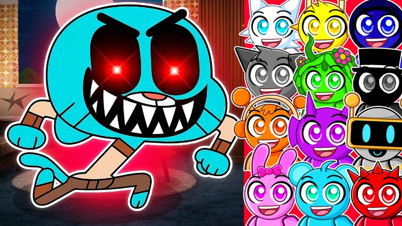 Escape The SCARY GUMBALL In Roblox With MY FRIENDS!...