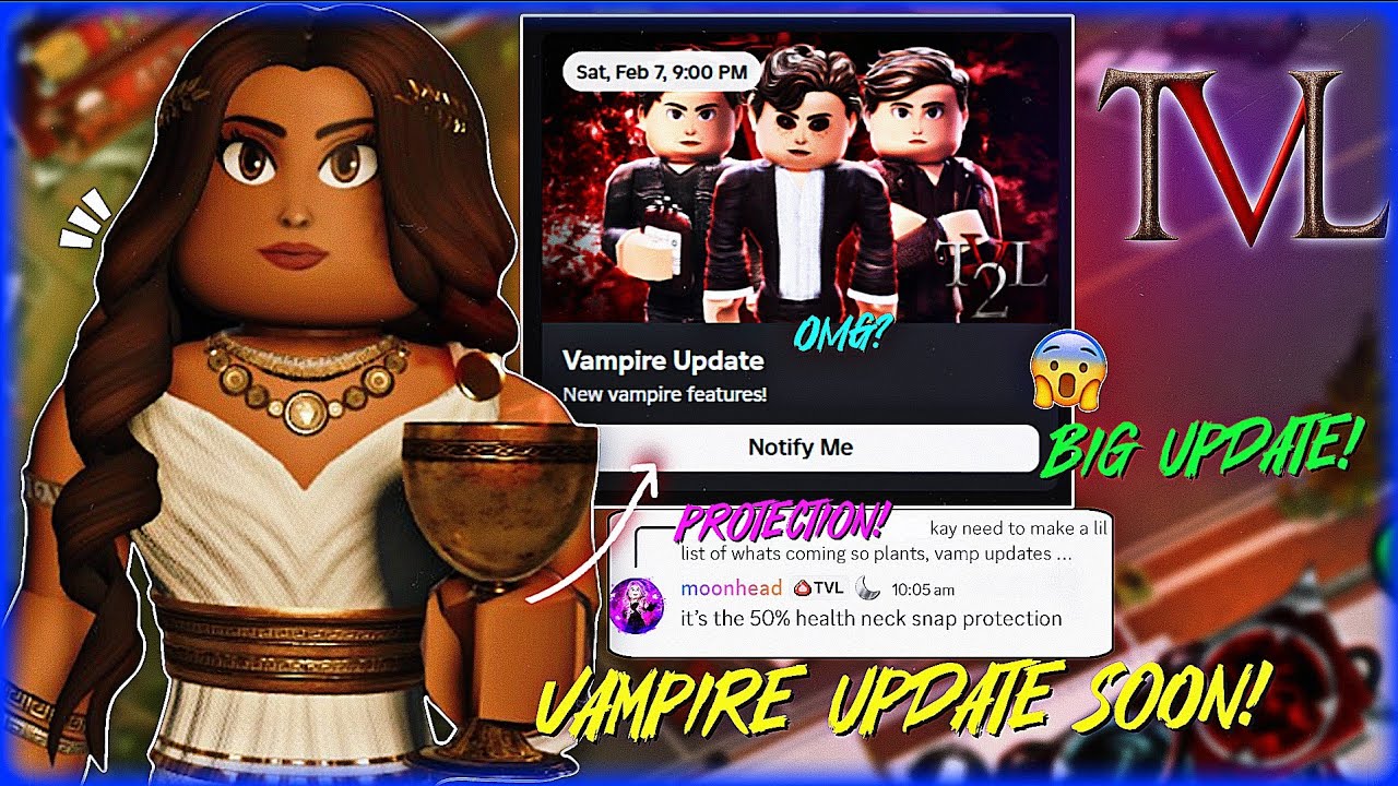 VAMPIRE UPDATE SATURDAY + INFORMATION 🌚  | The Vampire Legends | TVL2 | SiredToKlaus_