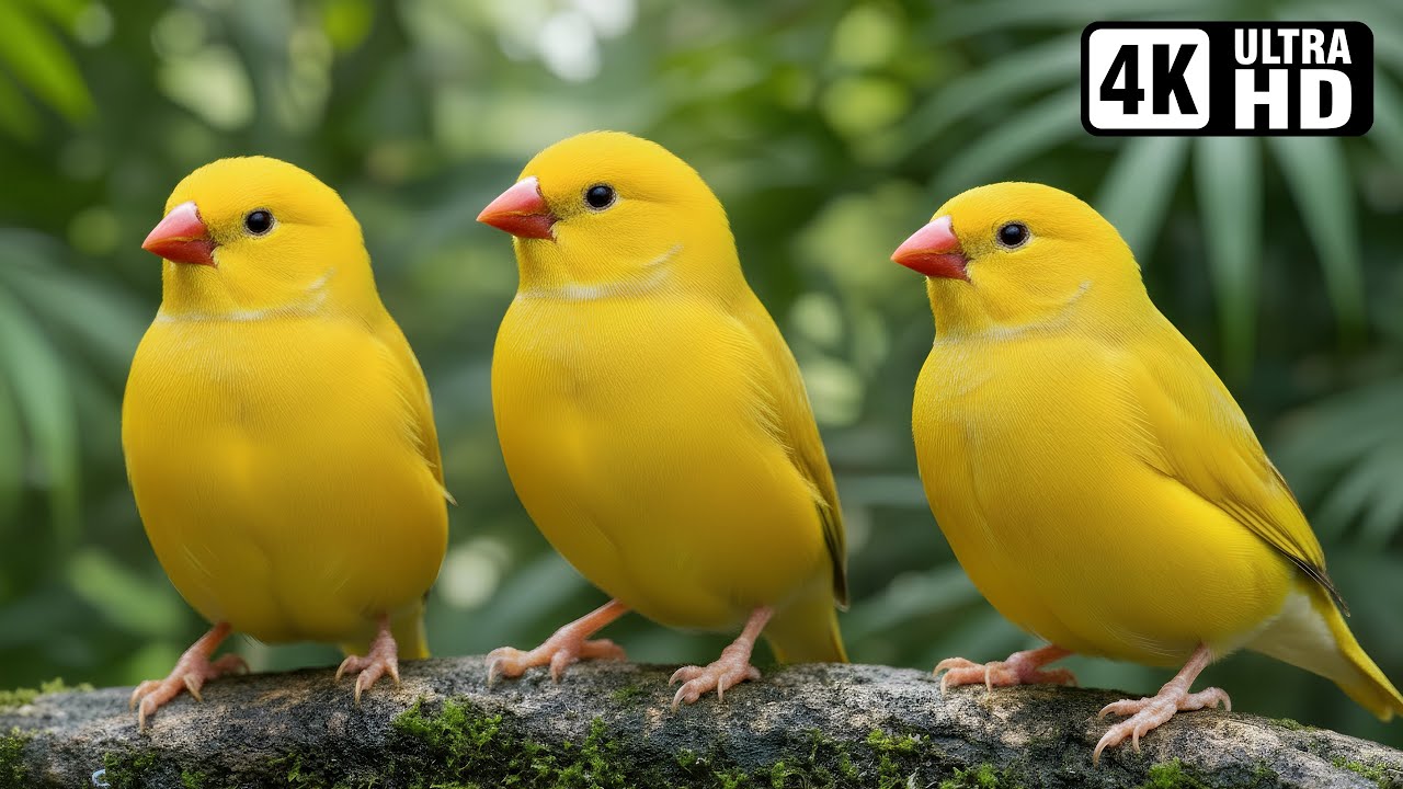 Breathtaking Yellow Birds Singing in Nature 🌼 | Ultimate Relaxation & Stress Relief | Calm Time