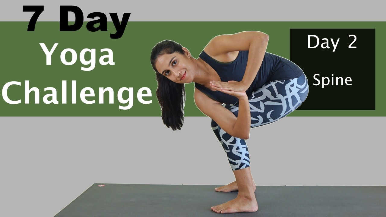 7 Day Yoga Challenge | Day 2 | Spine | Yoga at Home | Yogbela