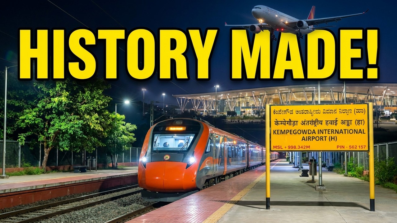 UNBELIEVABLE! Vande Bharat Express Makes Its Debut at Bengaluru Airport ✈️