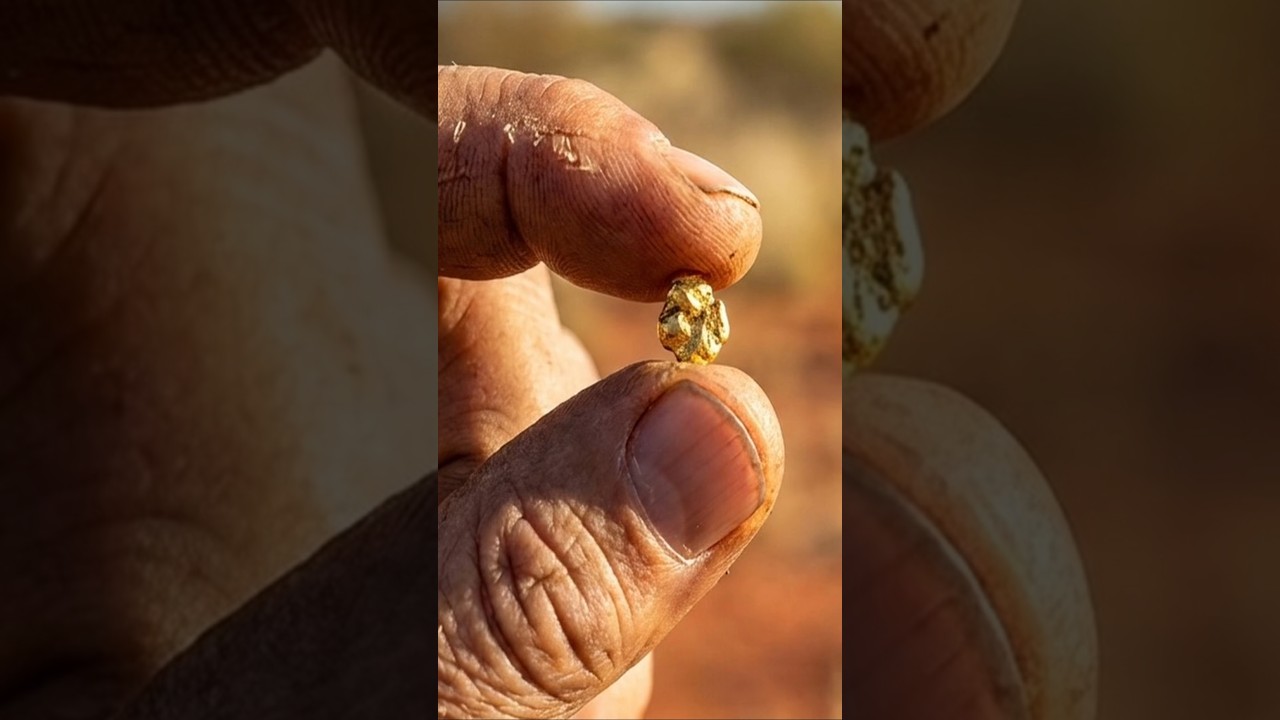 GOLD PROSPECTING Your First Gold Nugget Is SUPPOSED to Be Tiny #shorts